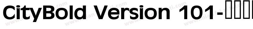 CityBold Version 101字体转换